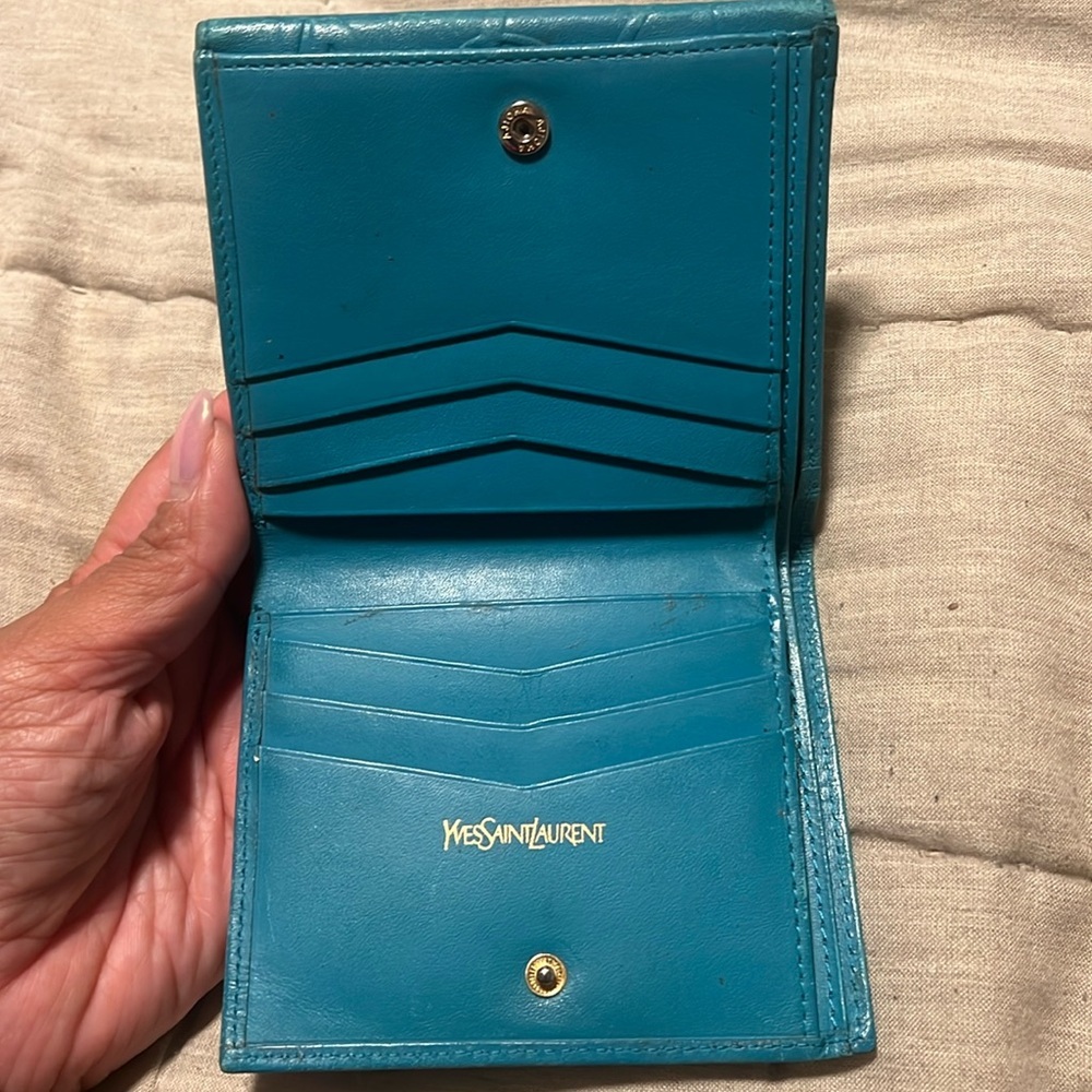 “YVES SAINT LAURENT” Bi-Fold Wallet - YSL logo​